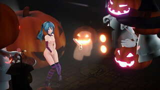 Horny Miku can &#039; t stand it anymore र masturbates